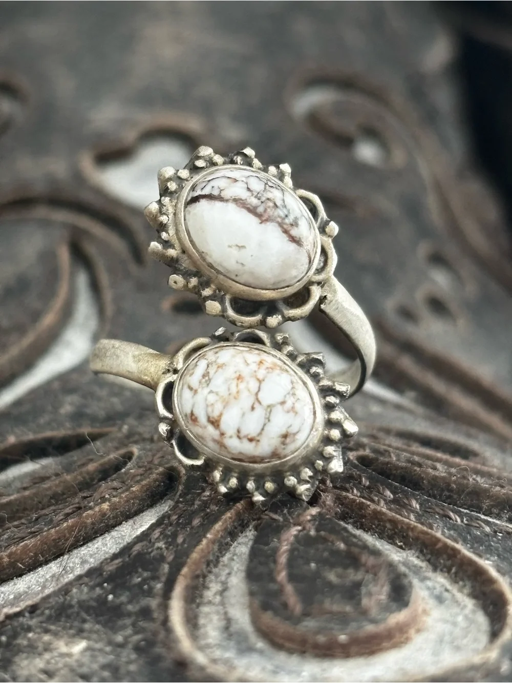 Sterling Silver Wild Horse Adjustable Bypass Ring